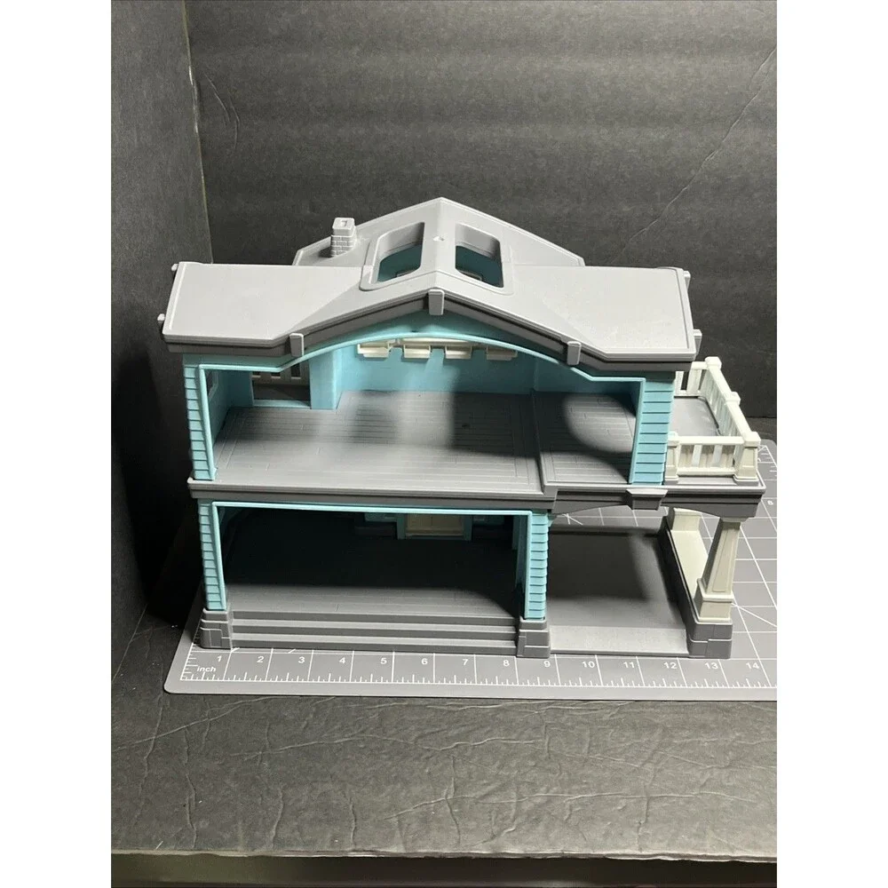 Green Toys Doll House PlaySet Blue =Just The House - Picture 4 of 8